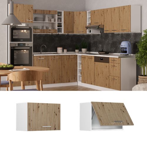 Elément Haut De Cuisine R-line 49062 Chêne Artisan 60cm Plat