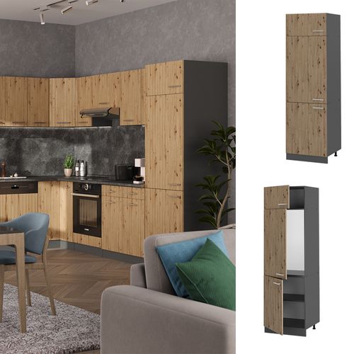 Armoire Pour Frigo R-line 49101 Chêne Artisan 60cm