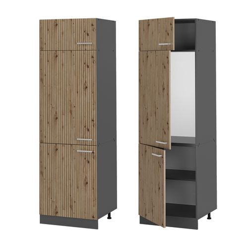 Armoire Pour Frigo R-line 49101 Chêne Artisan 60cm