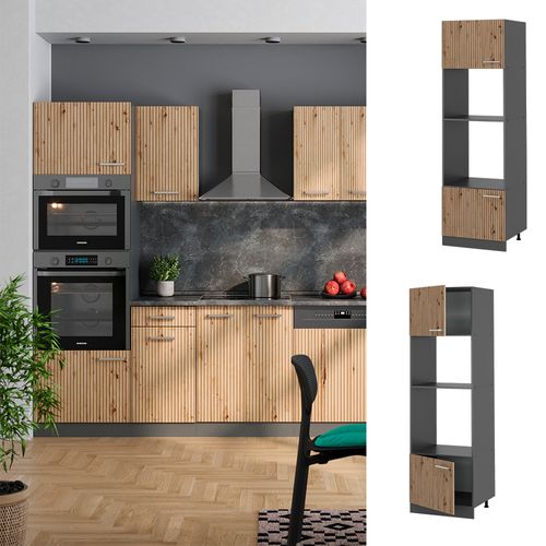 Armoire Micro-ondes R-line 49102 Chêne Artisan 60cm