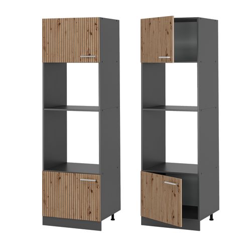 Armoire Micro-ondes R-line 49102 Chêne Artisan 60cm