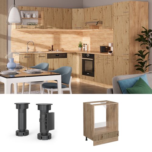 Meuble Pour Four R-line 49131 Chêne Artisan 60cm Sans Pt