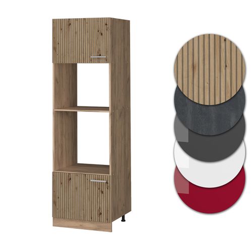 Armoire Micro-ondes R-line 49142 Chêne Artisan 60cm