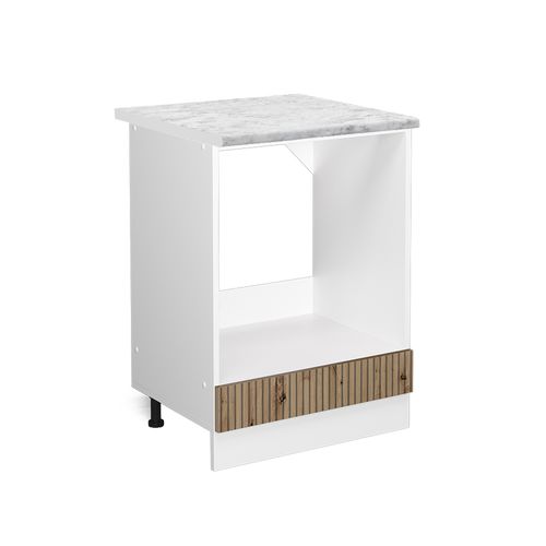 Meuble Pour Four R-line 49251 Chêne Artisan 60cm , Pt Marbre