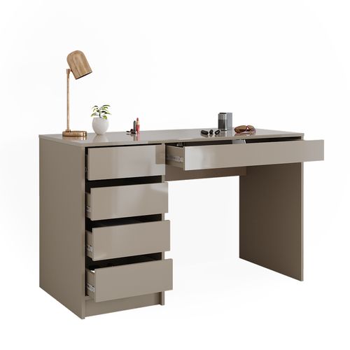 Coiffeuse Sherry 47287 Gris Brillant 120cm Sans Miroir