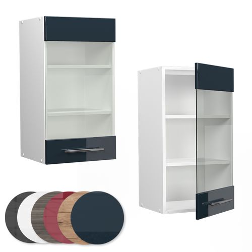 Armoire En Verre Fame-line 49562 Bleu Foncé Brillant 40cm