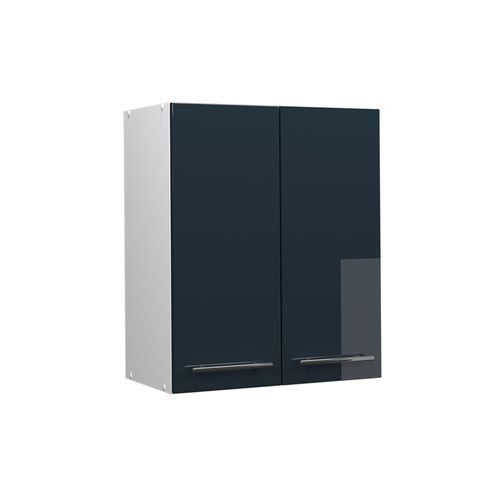 Elément Haut De Cuisine Fame-line 49566 Bleu Foncé Brillant 60cm