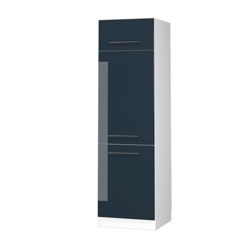 Armoire Pour Frigo Fame-line 49570 Bleu Foncé Brillant 60cm