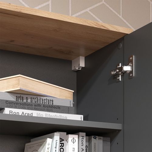 Commode Wido 47670 Anthracite Avec Porte