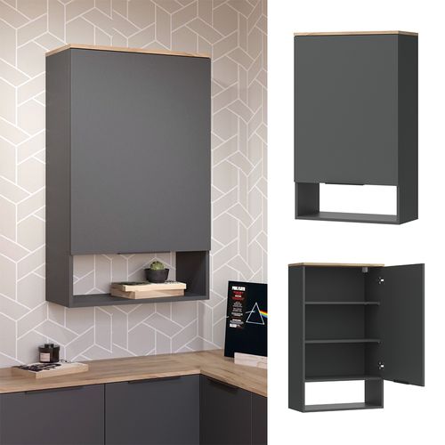 Commode Wido 47670 Anthracite Avec Porte