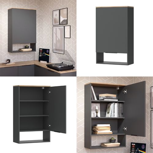Commode Wido 47670 Anthracite Avec Porte