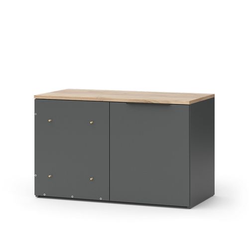 Buffet Wido 47678 Anthracite 80x50cm Commode Dangle Avec Porte