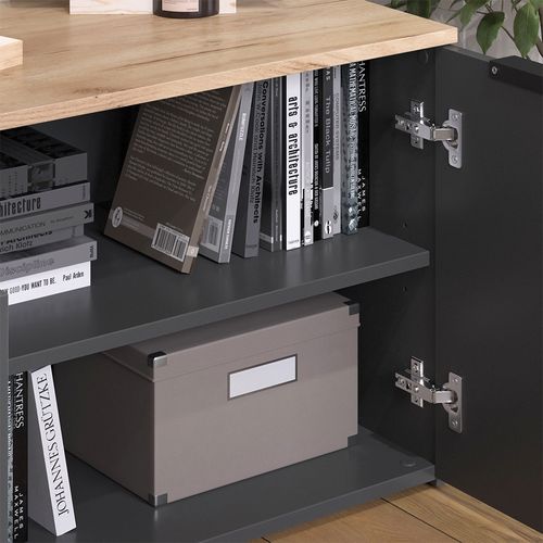 Mur De Salon Wido 49800 Anthracite 5 Pièces