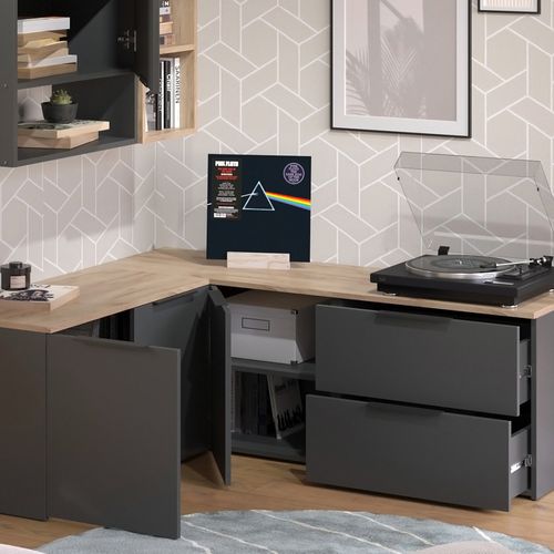 Meuble Mural Wido 49805 Anthracite 5 Pièces