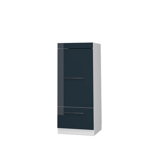 Armoire Micro-ondes Fame-line 49642 Bleu Foncé Brillant 60cm