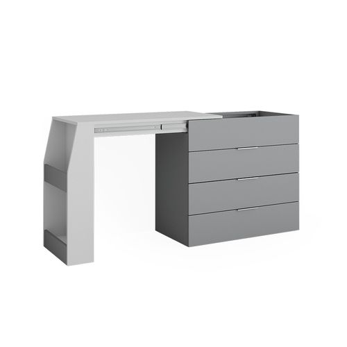 Table De Bricolage Iva 47676 Gris 95.5x80cm Dépliable, 4 Tiroirs