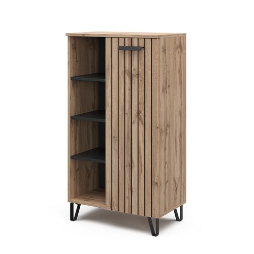 Commode Amber 47682 Marron 35x110cm Avec 1 Porte