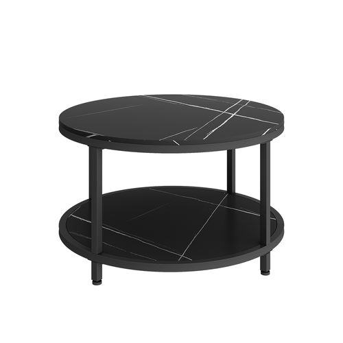 Table Basse Ontario 49540 Marbre 80x80cm Rond