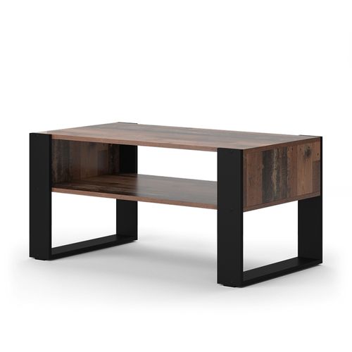 Table Basse Olli 49990 Bois Antique 92x52.4cm Avec Tablette