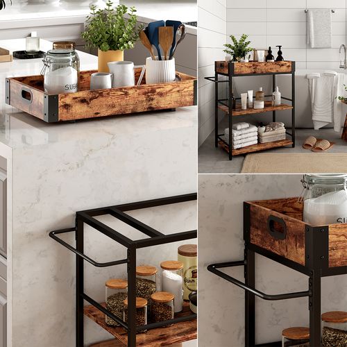 Caisson à Roulettes Fyrk 50040 Chêne Rustique 65x84.5cm