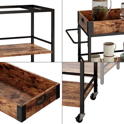 Caisson à Roulettes Fyrk 50040 Chêne Rustique 65x84.5cm