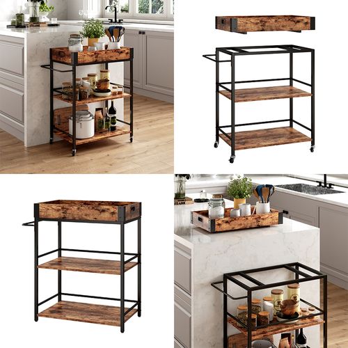 Caisson à Roulettes Fyrk 50040 Chêne Rustique 65x84.5cm