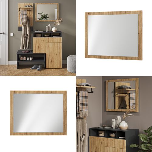 Miroir Mural Selena 50047 Chêne Artisan 70x55cm