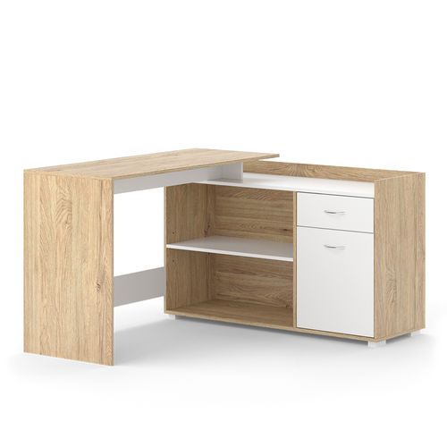 Bureau Dangle Noira 50117 Sonoma 135x77cm Avec Tiroir