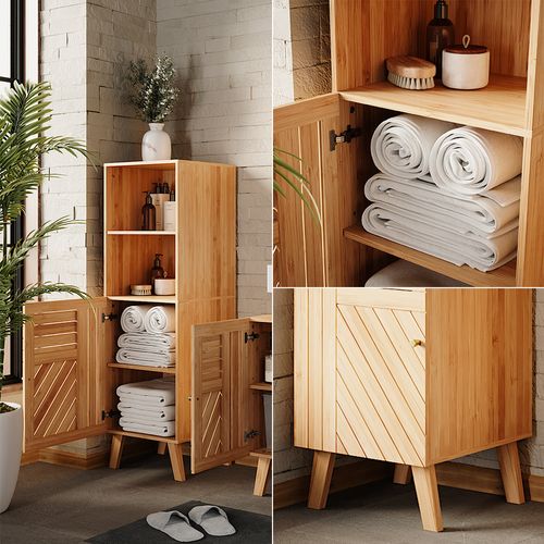 Armoire Midischrank Lucie 50120 Bambou 40x124cm