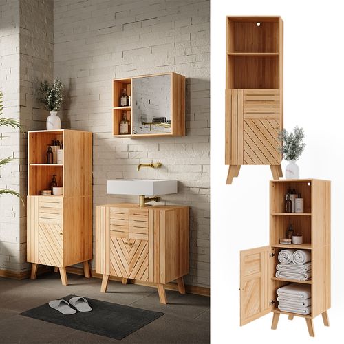 Armoire Midischrank Lucie 50120 Bambou 40x124cm