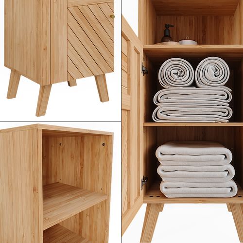 Armoire Midischrank Lucie 50120 Bambou 40x124cm