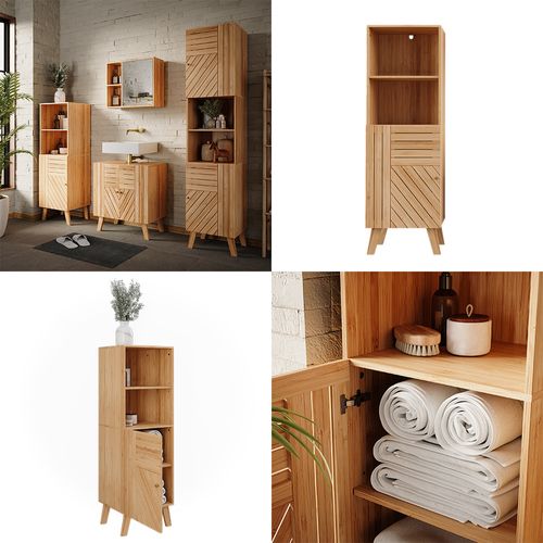 Armoire Midischrank Lucie 50120 Bambou 40x124cm
