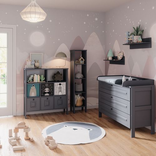 Bibliothèque Enfant Ajaton 50176 Gris 103.6x113.4cm