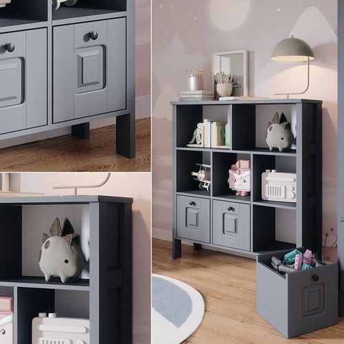 Bibliothèque Enfant Ajaton 50176 Gris 103.6x113.4cm