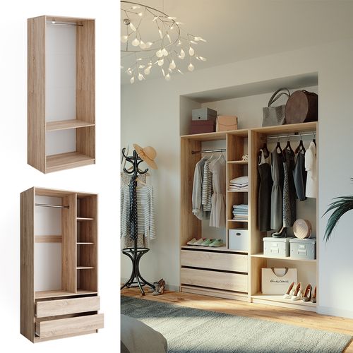 Armoire à Vêtements Elmo 50207 Sonoma 100x200cm Lot De 2