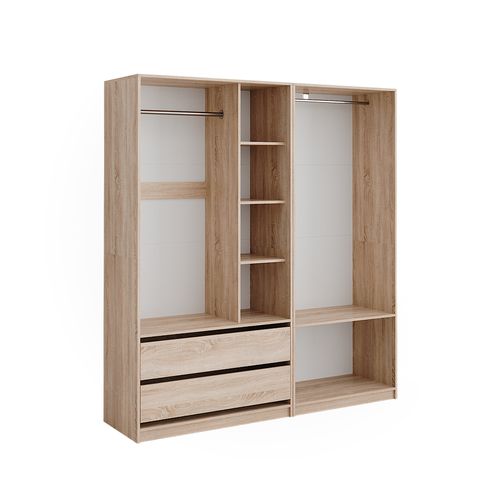 Armoire à Vêtements Elmo 50207 Sonoma 100x200cm Lot De 2