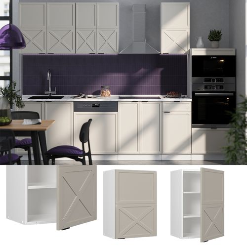 Elément Haut De Cuisine Fame-line 50229 Grisbeige 50cm