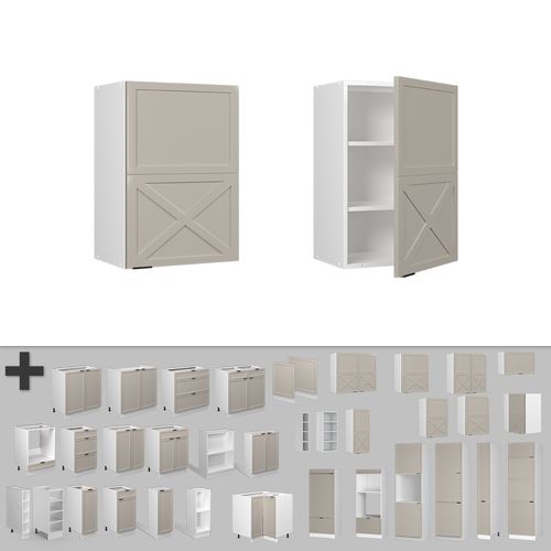 Elément Haut De Cuisine Fame-line 50229 Grisbeige 50cm