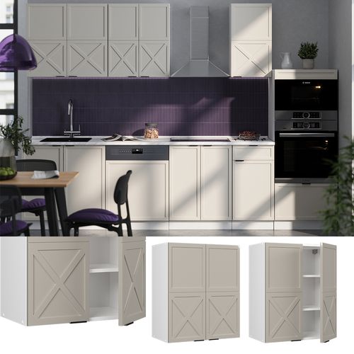 Elément Haut De Cuisine Fame-line 50230 Grisbeige 60cm