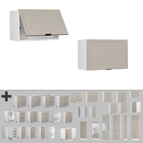 Elément Haut De Cuisine Fame-line 50231 Grisbeige 60cm Plat