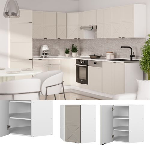 Elément Haut De Cuisine Fame-line 50233 Grisbeige 57cm