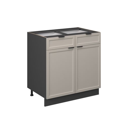 Meuble Cuisine Fame-line 50259 Grisbeige 80cm Sans Pt