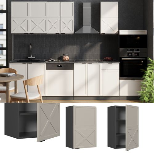 Elément Haut De Cuisine Fame-line 50277 Grisbeige 45cm