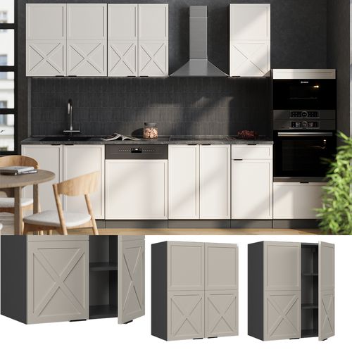 Elément Haut De Cuisine Fame-line 50279 Grisbeige 60cm