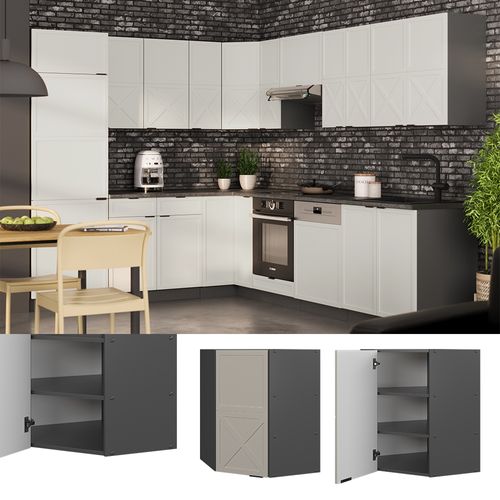 Elément Haut De Cuisine Fame-line 50282 Grisbeige 57cm