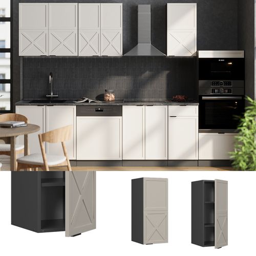 Elément Haut De Cuisine Fame-line 50284 Grisbeige 30cm