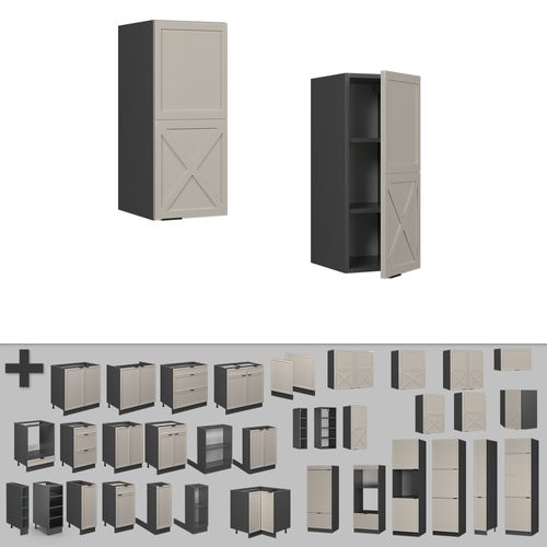 Elément Haut De Cuisine Fame-line 50284 Grisbeige 30cm