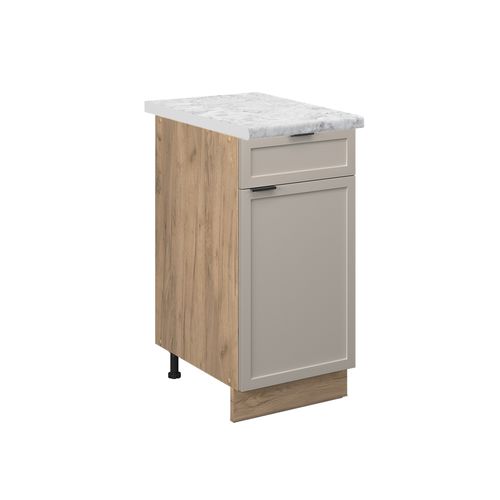 Meuble Cuisine Fame-line 50302 Grisbeige 40cm , Pt Marbre