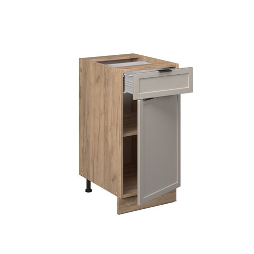 Meuble Cuisine Fame-line 50302 Grisbeige 40cm , Pt Marbre