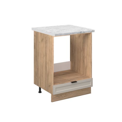 Meuble Pour Four Fame-line 50330 Grisbeige 60cm , Pt Marbre